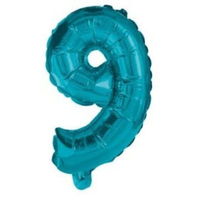 Luftballon Zahlen 0-9 ca.: 10 cm groß Zahl 9