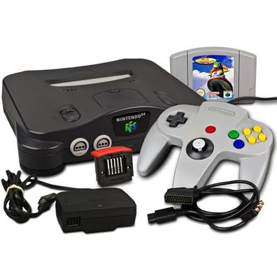 Nintendo 64 - N64 Konsole + Controller + Expansions PAK + WAVE RACE