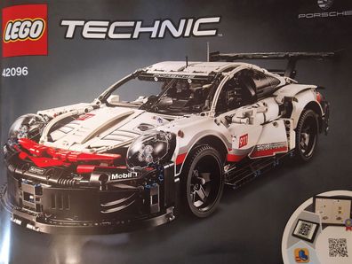 LEGO 42096 Technic Porsche 911 RSR, Rennauto Bausatz für Fortgeschrittene
