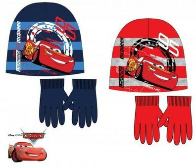 Disney Cars 2 tlg Wintermütze Hut Mütze Handschuhe jungen