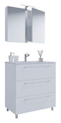 Schubo Bad Möbel Set Waschbecken Unterschrank Wandspiegel Badezimmer Waschtisch