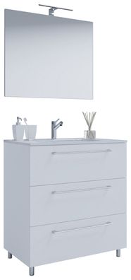 Schubo Bad Möbel Set Waschbecken Unterschrank Wandspiegel Badezimmer Waschtisch