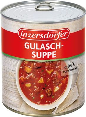 Inzersdorfer Gulaschsuppe, 4 Teller