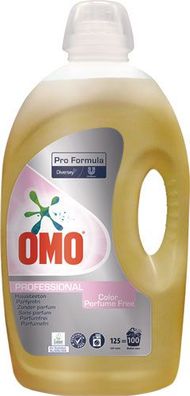 Omo Color Professional, parfümfrei, Colorwaschmittel flüssig (Pro Formula) 125 W