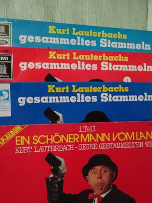 12" LP Kurt Lauterbach Ein schöner Mann vom Lande gesammeltes Stammeln