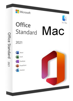 Microsoft Office 2021 Standard for Mac - 1 MAC - KEIN Abo