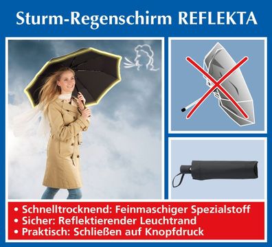 Sturm Regenschirm Reflekta