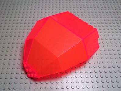 Lego 1 Panel transparent neon orange 10x10x12 2409 Set 6983