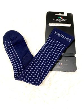 Equiline Unisex Socken Kniestrümpfe blau FS 20