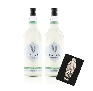 Tails Cocktails 2er Set classic Mojito 2x 1L (14,9% Vol) Fertig Cocktail Ready