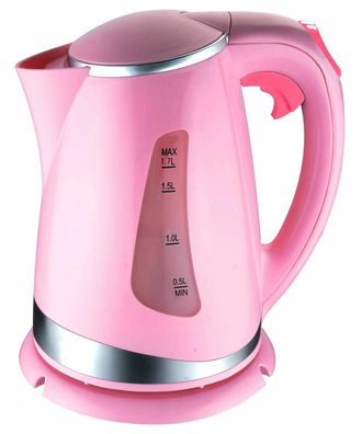 Deluxe Kitchen FK0503 Tee Wasserkocher AUTO OFF 1,7 Liter 360° 2200W Pink / Rosa