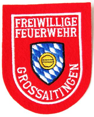 Freiwillige Feuerwehr - Grossaitingen - Ärmelabzeichen - Abzeichen - Aufnäher