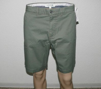 Lacoste FH46670002C Classic PIMA Cotton Shorts REG Fit Stretch Short W33 Olive