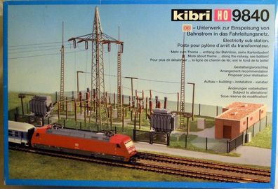 Kibri 9840: DB-Unterwerk zur Bahnstrom Einspeisung, Bausatz Spur H0, NEU & OVP