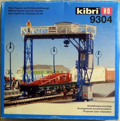 Kibri 9304: Überladekran mit Flachwagen, Bausatz Spur H0, NEU & OVP - ungeöffnet