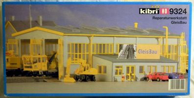 Kibri 9324: Reparaturwerkstatt GleisBau, Bausatz Spur H0, NEU & OVP - ungeöffnet