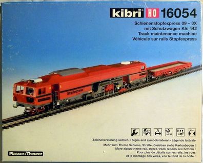 Kibri 16054: Schienenstopfexpress 09-3X mit Schutzwagen Kls 442, N E U & O V P