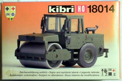 Kibri 18014: HAMM Vibrationswalze, Militärfahrzeug, Bausatz H0, N E U & O V P