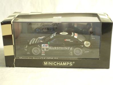 Minichamps 400013106: Mercedes CLK Coupé, DTM 2001, #6 M. Faessler, NEU & OVP