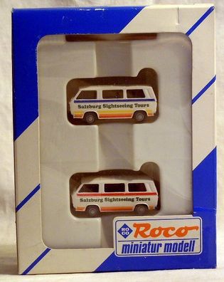 Roco 2000: VW Bus-Set "Salzburg Seightseeing Tours" in 1/87, NEU & OVP