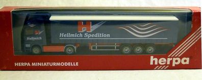 Herpa 145091: MB-Actros Sattelzug "Spedition Hellmich", Fertigmodell in H0, NEU