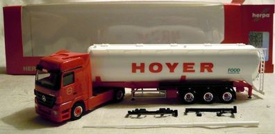 Herpa 157643: MB Actros LH08 Tank-Sattelzug "Hoyer", Fertigmodell in H0, NEU