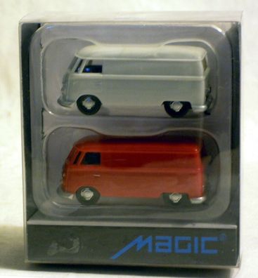 Herpa - Magic 452489: VW T1 Kasten im Doppelpack, 2 Modelle in 1/87, N E U