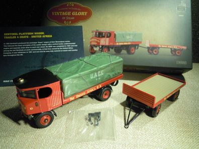 Corgi 80007: Sentinel Platform Wagon Trailer & Load "United Africa", NEU & OVP
