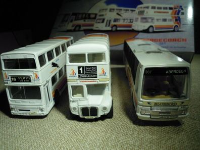 Corgi 97065: Plaxton, Metrobus + AEC Stagecoch Bus-Set in 1/64, NEU & OVP