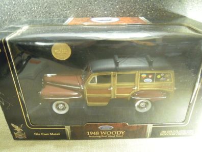 Yat Ming 20028: 1948 Ford Woody, Metallmodell mit Holz 1/18, NEU & OVP