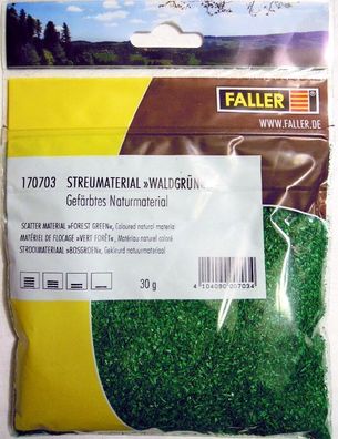 Faller 170703: Streumaterial "Waldgrün" 30g, NEU - ungeöffnet, 1kg = 216,33€