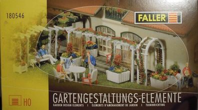 Faller 180546: Gartengestaltungs-Elemente, 50-teilig, H0, NEU & OVP