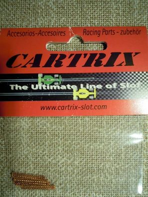 Cartrix 1101: Standard Stromabnehmer 20mm, 4 Stück, Kupfer, NEU - ungeöffnet