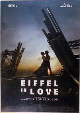 Eiffel in Love - Original Kinoplakat A1 - Romain Duris, Emma Mackey - Filmposter