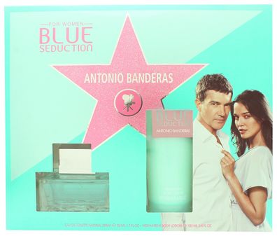 Antonio Banderas Blue Seduction for Women Geschenkset 50ml EDT &amp; #43; 100ml Body