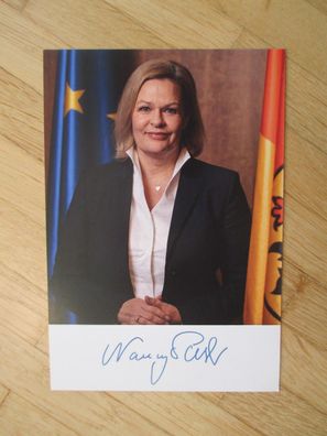 Bundesministerin SPD Nancy Faeser - Autogramm!!!