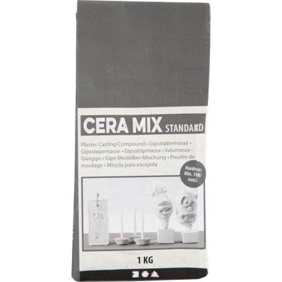 Cera Mix Standard Modelliergips hellgrau, 1 kg