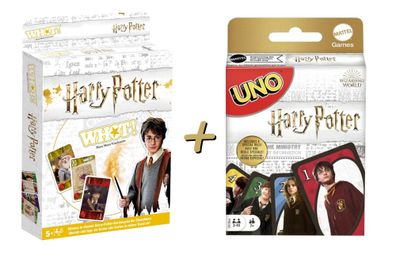 BUNDLE - Harry Potter - WHOT! + UNO Kartenspiele Paket Gesellschaftsspiel Spiele