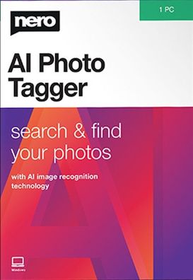 Nero AI Photo Tagger 2022 - Fotoverwaltung - Lizenz für 1 PC - Download Version