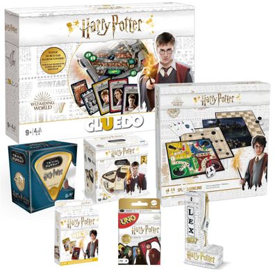 Harry Potter MEGA Spielepaket (Cluedo, Trivial Pursuit, UNO, Whot, LexGo, etc.)