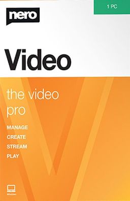 Nero Video 2022 - Videobearbeitung - Lizenz für 1 PC - Download Version