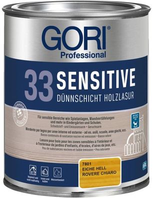 GORI 33 Sensitiv-Lasur Eiche Hell 0,75 ltr.