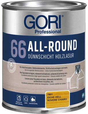 GORI 66 Allround-Lasur Eiche Hell 0,75 ltr.