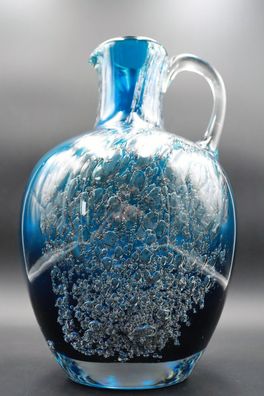 Schott Zwiesel "Florida" - Glas Krug Aqua & Bubbles / Design Löffelhardt 70er #O