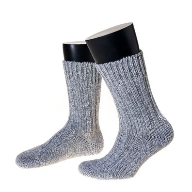 Schurwoll-Socken, wie selbstgestrickt, Made in Germany, 100% Schurwolle,1 Paar