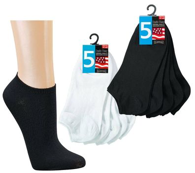 Damen Sneaker-Socken, 5er Pack, für Damen und Herren