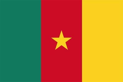 Fahne Flagge Kamerun Hissflagge Fanflagge 90x150