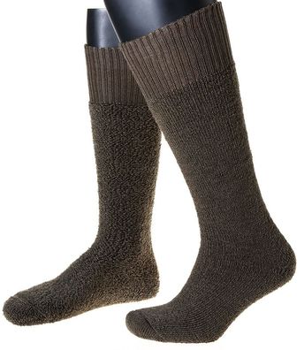 Thermo Stiefel-Socken Made in Germany Vollplüsch mit Schafwolle