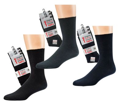 Herren-Wellness-Socken Baumwolle ohne Gummi ohne Naht