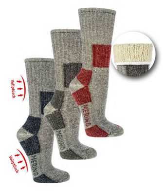 Funktions und Trekking-Socken mit 85% Merinowolle